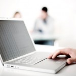 Image of laptop in use