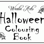 Wealie Arts Halloween Colouring Book Cover
