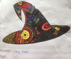 Witch's Hat Colouring Competition Entry - Amy Moore