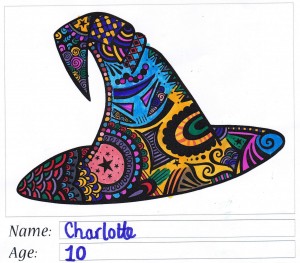Witch's Hat Colouring Competition Entry - Charlotte